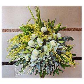 F51	追思悼念 帛事花籃